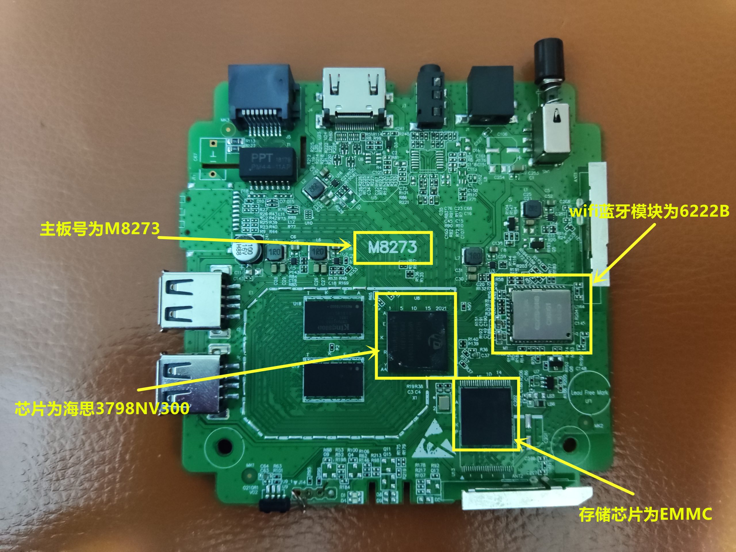 魔百盒CM201-2版号M8273-wifi模块6222B卡刷-线刷固件-可救砖